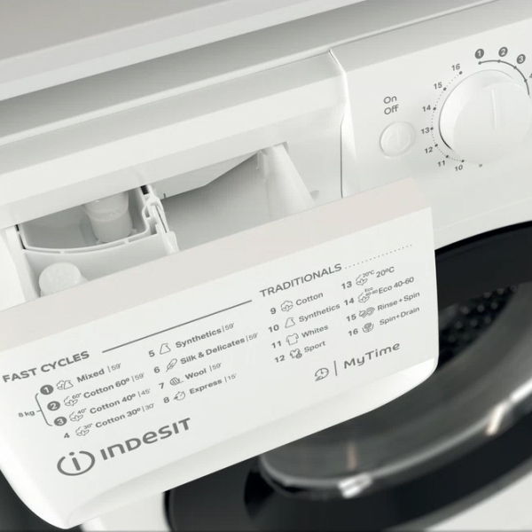Mașină de spălat Indesit MTWE 81495 WK EE White 8 kg, 1400 rpm, B photo 7