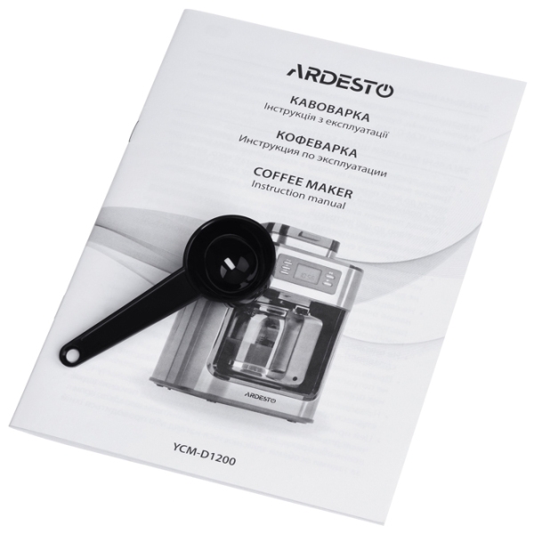 Кофеварка Ardesto YCM-D1200 Нержавеющая сталь 1050 Вт, 1.2 л,  photo 7