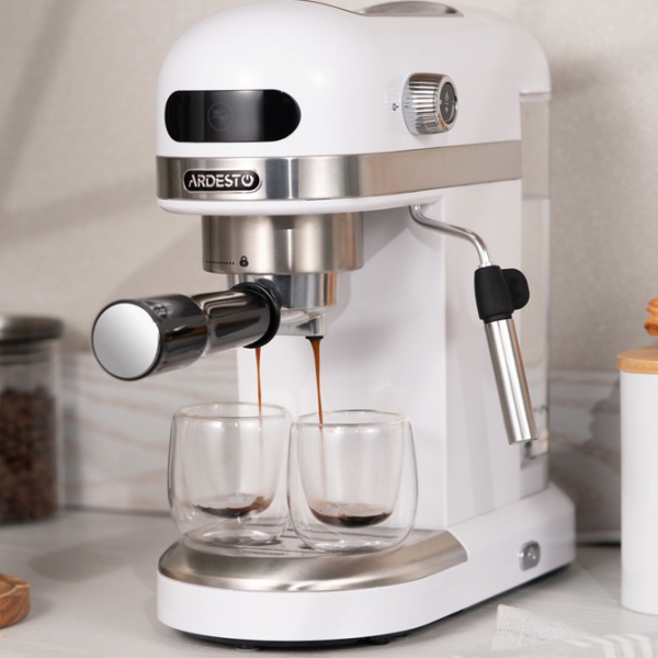 Espressor Ardesto YCM-E1500 White 1350 W, 1.4 l, Bloc termic photo 8