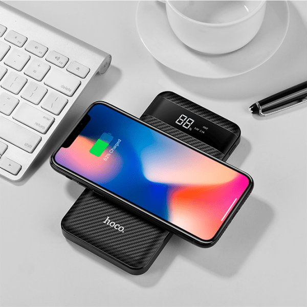 Power Bank 10000 mAh Hoco J11 Astute wireless charging Black  photo 5