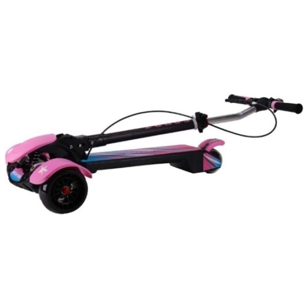 Trotinetă pentru copii cu trei roți Mikawei MKW-688 (00-00643081) Pink 4 ani, 80 kg, Din PU photo 4