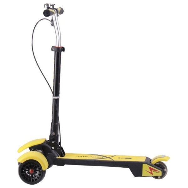 Детский трёхколёсный самокат Mikawei MKW-688 (00-00643079) Желтый 4 года, 80 кг, Полиуретановые photo 3