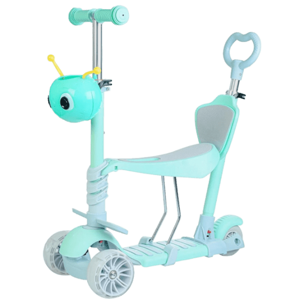 Trotinetă pentru copii cu trei roți 4Play Snail (00-00643041) Mint 1 an, 25 kg, Din plastic cu silicon photo 1