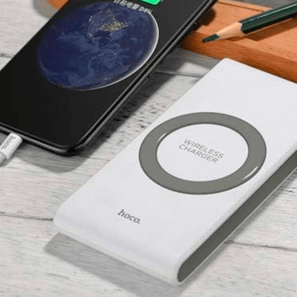 Power Bank 8000 mAh Hoco B32 Energetic wireless charging White  photo 5