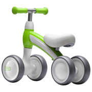Tricicletă fără pedale Qplay Cutey 12" Green White Metal / Pentru copii