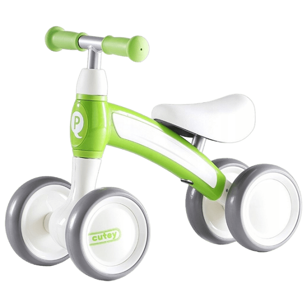 Tricicletă fără pedale Qplay Cutey 12" Green White Metal / Pentru copii photo 2
