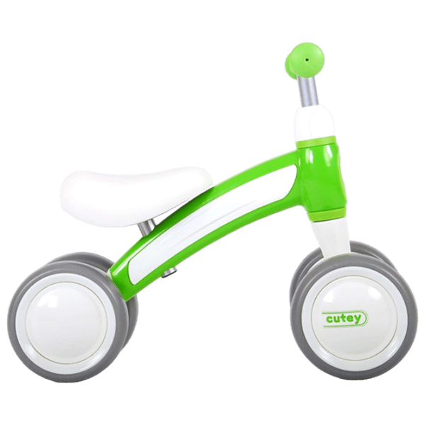 Tricicletă fără pedale Qplay Cutey 12" Green White Metal / Pentru copii photo 4