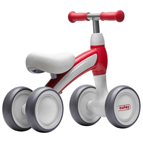 Tricicletă fără pedale Qplay Cutey 12" Red White Metal / Pentru copii photo 2