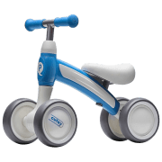 Tricicletă fără pedale Qplay Cutey 12" Blue White Metal / Pentru copii
