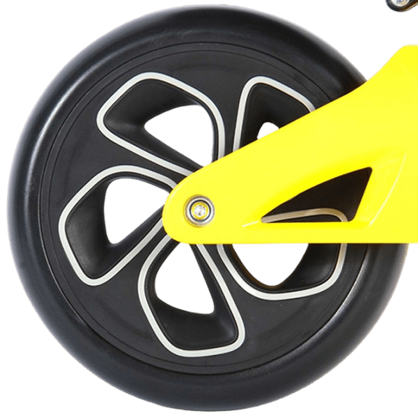 Bicicletă fără pedale Qplay Tech 10" Yellow Black Metal / Pentru copii photo 3