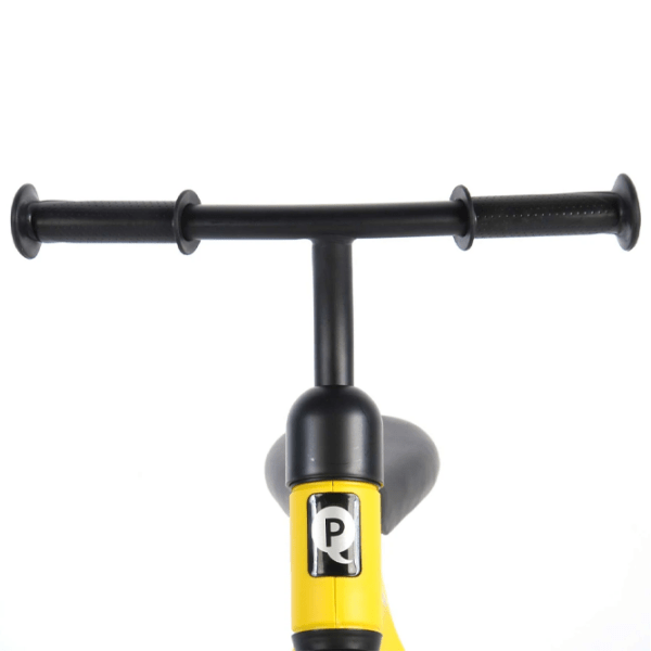 Bicicletă fără pedale Qplay Tech 10" Yellow Black Metal / Pentru copii photo 5