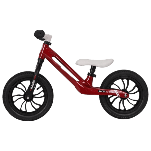Bicicletă fără pedale Qplay Racer 10" Red White Metal / Pentru copii photo 1