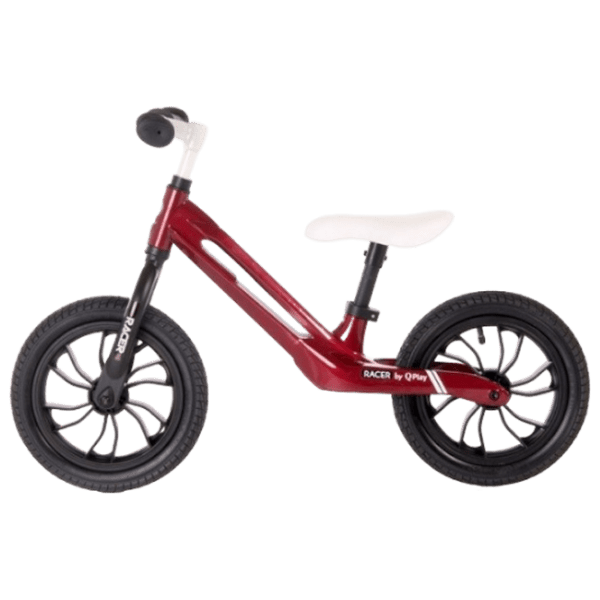 Bicicletă fără pedale Qplay Racer 10" Red White Metal / Pentru copii photo 3
