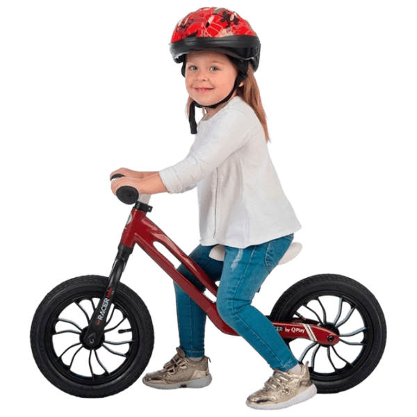 Bicicletă fără pedale Qplay Racer 10" Red White Metal / Pentru copii photo 6