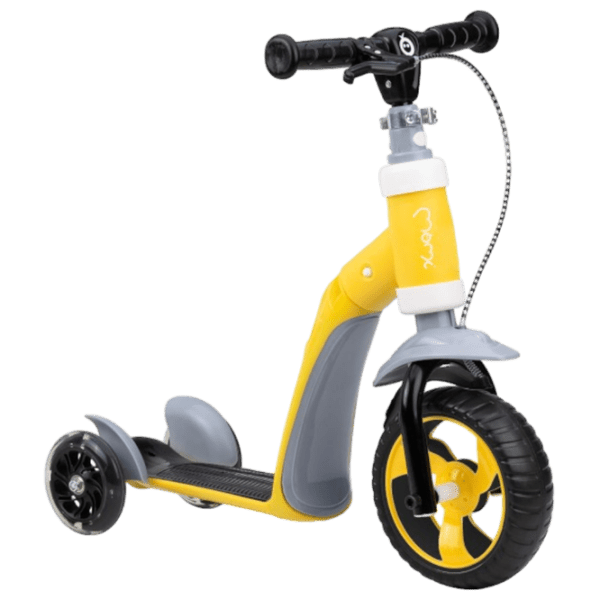 Trotinetă pentru copii cu trei roți MoMi Elios (ROBI00032) Yellow 2 ani, 25 kg, Din plastic cu silicon photo 1