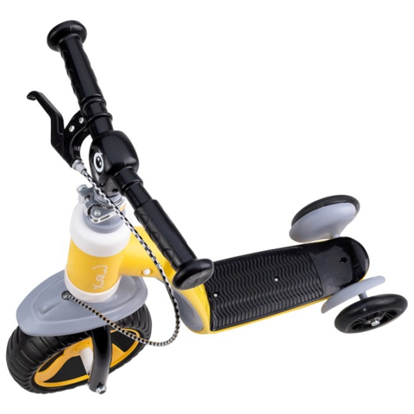 Trotinetă pentru copii cu trei roți MoMi Elios (ROBI00032) Yellow 2 ani, 25 kg, Din plastic cu silicon photo 5