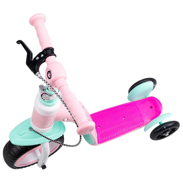 Trotinetă pentru copii cu trei roți MoMi Elios (ROBI00030) Pink 2 ani, 25 kg, Din plastic cu silicon photo 6