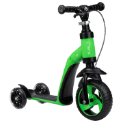 Trotinetă pentru copii cu trei roți MoMi Elios (ROBI00031) Green 2 ani, 25 kg, Din plastic cu silicon