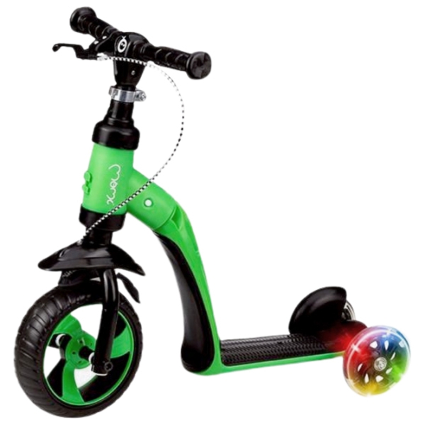 Trotinetă pentru copii cu trei roți MoMi Elios (ROBI00031) Green 2 ani, 25 kg, Din plastic cu silicon photo 4