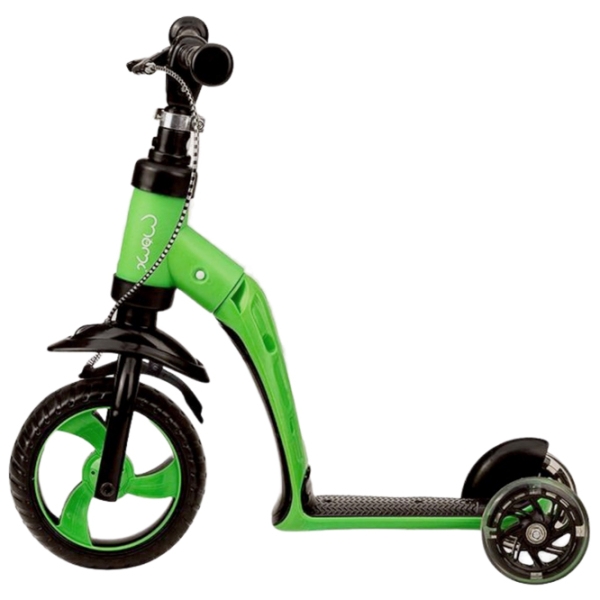 Trotinetă pentru copii cu trei roți MoMi Elios (ROBI00031) Green 2 ani, 25 kg, Din plastic cu silicon photo 5