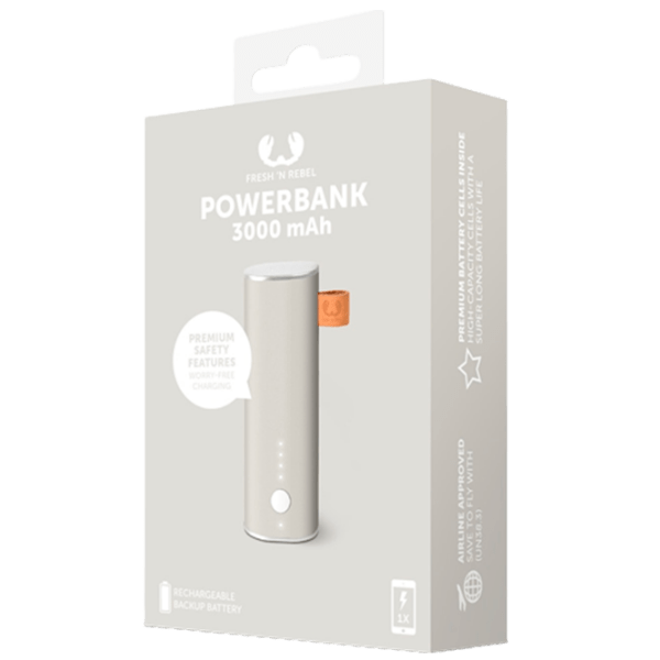 Power Bank 3000 мАч Fresh 'N Rebel 1 Port Grey  photo 3