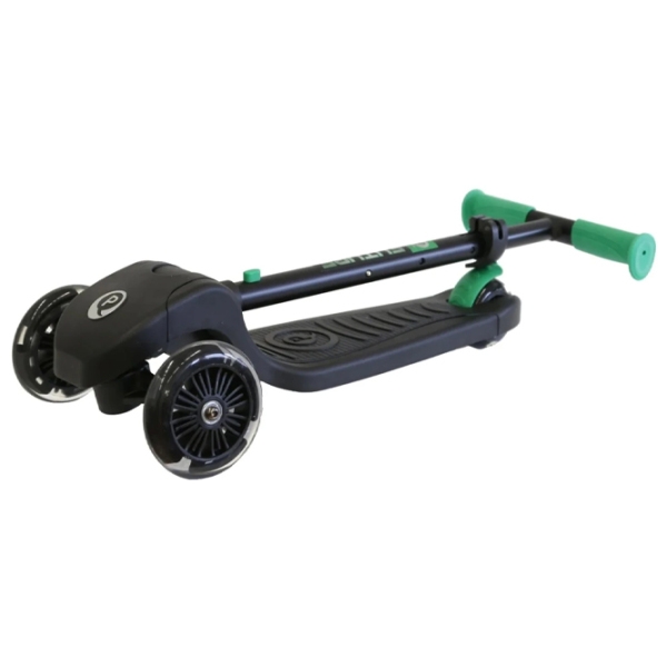 Trotinetă pentru copii cu trei roți Qplay Future Eco (644374) Green 3 ani, 50 kg, Din silicon photo 2