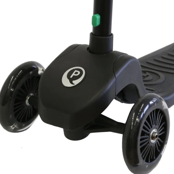 Trotinetă pentru copii cu trei roți Qplay Future Eco (644374) Green 3 ani, 50 kg, Din silicon photo 3
