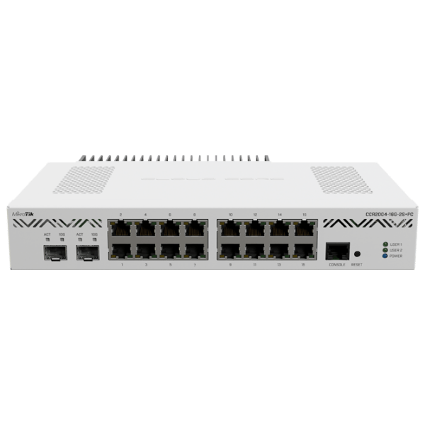 Router Mikrotik CCR2004-16G-2S+PC White  photo 1