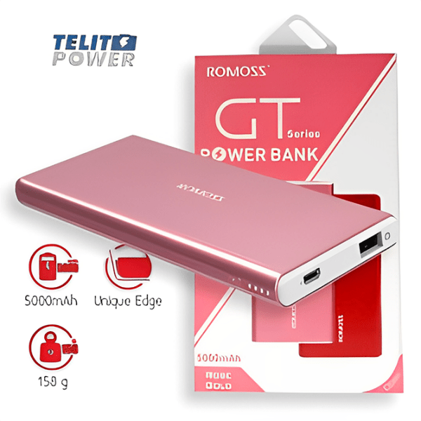 Power Bank 5000 мАч Romoss GT2 Красный  photo 3