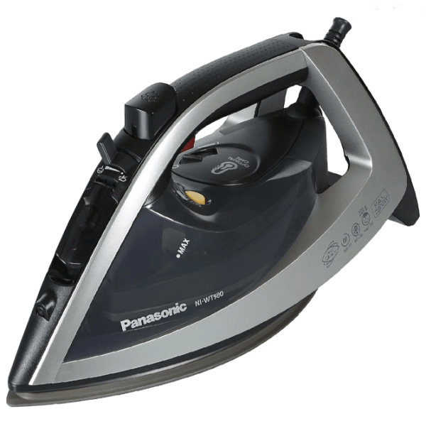 Fier de călcat Panasonic NI-WT980LTW Black 2800 W, 50 g/ min, 0.35 l, Ceramică photo 1