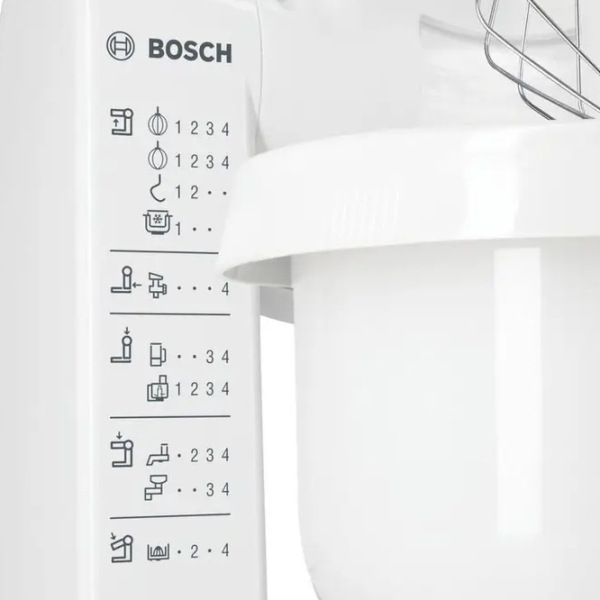 Mașină de bucătărie Bosch MUM4427 White 500 W, Mecanic, Numărul de viteze: 4 photo 6