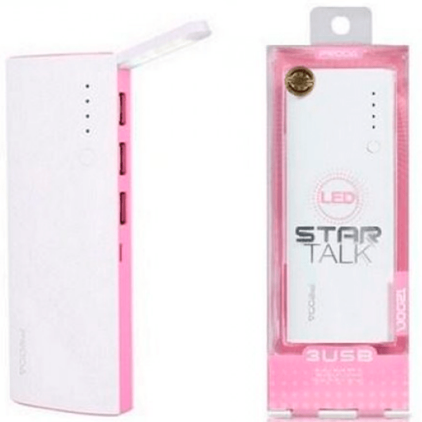 Power Bank 12000 mAh Remax Star Talk Pink  photo 4