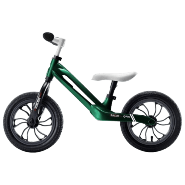 Bicicletă fără pedale Qplay Racer 10" Green White Metal / Pentru copii photo 1