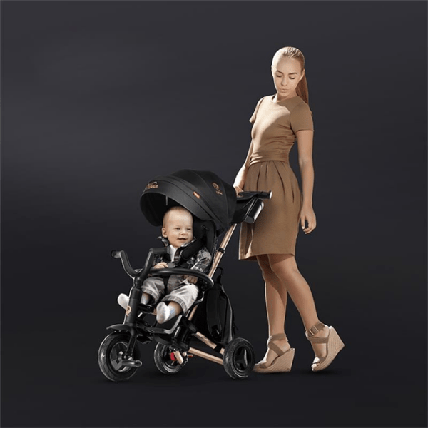 Трицикл Qplay Nova Rubber Золотой Алюминий/ Детский photo 10