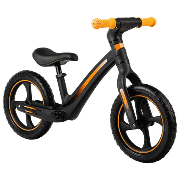 Bicicletă MoMi MIZO 12" Black Yellow Aluminiu / Pentru copii photo 1