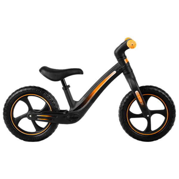 Bicicletă MoMi MIZO 12" Black Yellow Aluminiu / Pentru copii photo 2