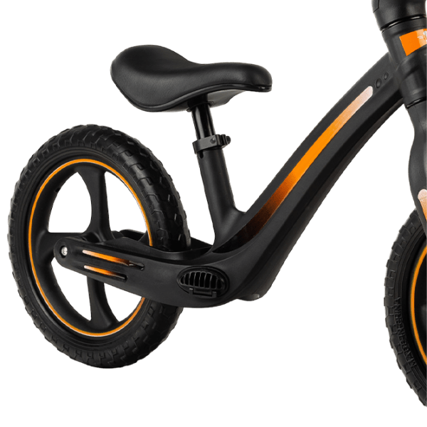 Bicicletă MoMi MIZO 12" Black Yellow Aluminiu / Pentru copii photo 3