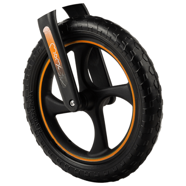Bicicletă MoMi MIZO 12" Black Yellow Aluminiu / Pentru copii photo 4