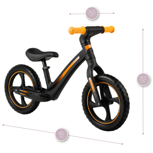 Bicicletă MoMi MIZO 12" Black Yellow Aluminiu / Pentru copii photo 7