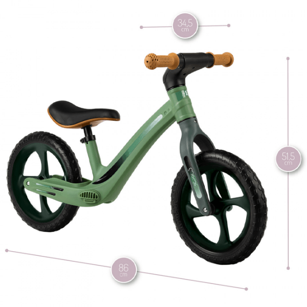 Bicicletă MoMi MIZO 12" Green Black Aluminiu / Pentru copii photo 7