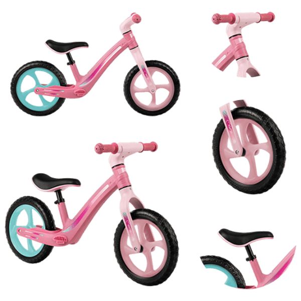 Bicicletă MoMi MIZO 12" Pink Blue Aluminiu / Pentru copii photo 6