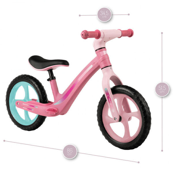 Bicicletă MoMi MIZO 12" Pink Blue Aluminiu / Pentru copii photo 7