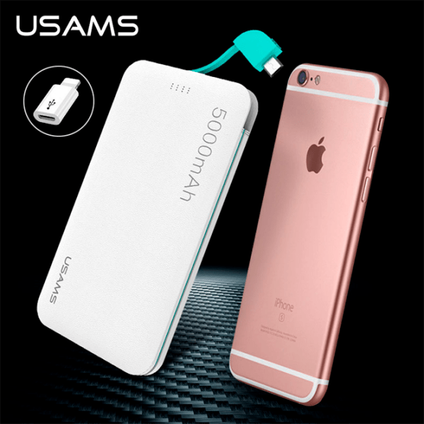 Power Bank 5000 мАч Usams CD04 Белый  photo 3