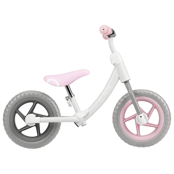 Bicicletă MoMi ROSS 12" Pink White Oțel / Pentru copii photo 3