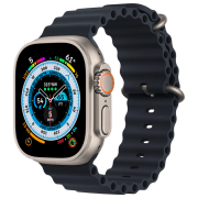 Умные часы Apple Watch Ultra Титан 1.92" | 49 мм | Титан/ Фторэластомер
| MQET3