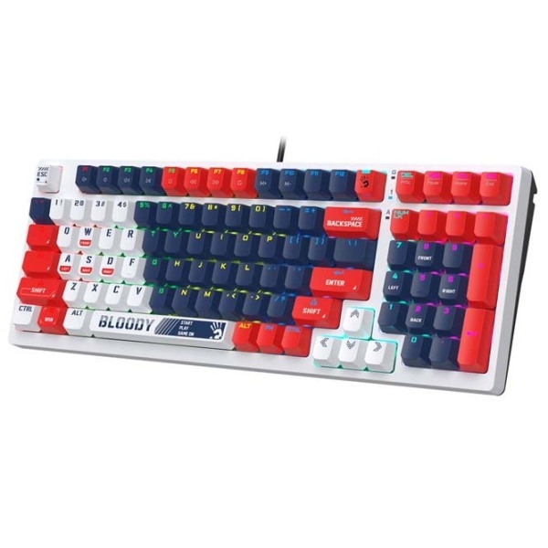 Tastatură A4Tech S98 Sports Navy Gaming, Cu fir photo 4