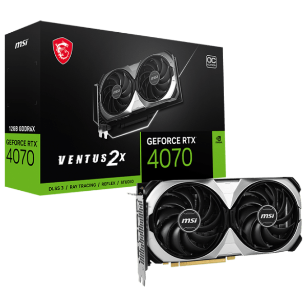 Placă video MSI GeForce RTX 4070 VENTUS 2X 12 GB  photo 5