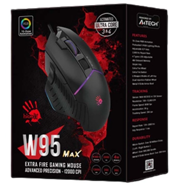 Мышь Bloody W95 Max Черный Проводная / 12000 dpi photo 5