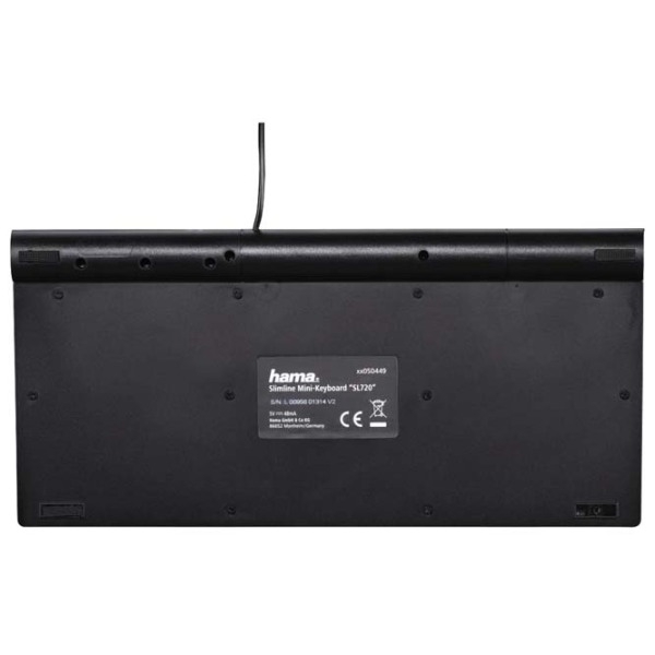 Tastatură Hama SL720 Slimline Black Home and Office, Cu fir photo 6