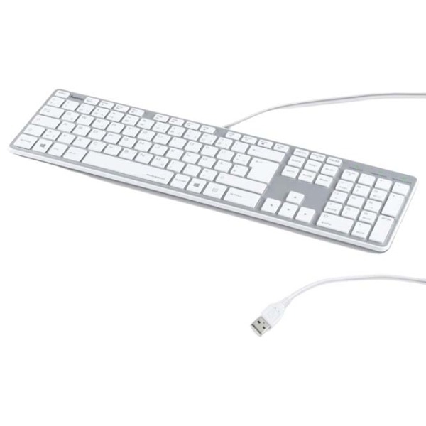 Tastatură Hama Rossano White Home and Office, Cu fir photo 4